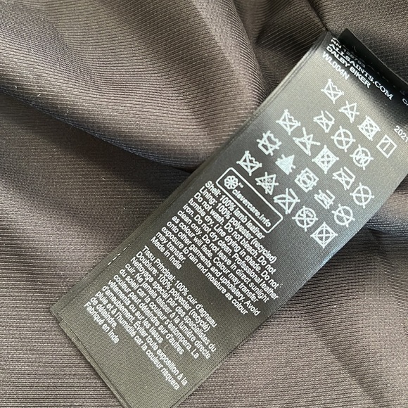 ALLSAINTS Neve Sheepskin Leather Biker Jacket BLACK SIZE 0 - Picture 9 of 10